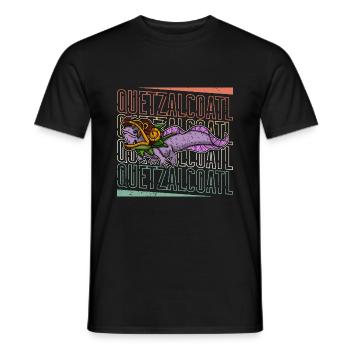 Quetzalcoatl Axolotl Mexico Aztecs Deity - Men's T-Shirt - black - Front - AI Model Male 178 light (178cm)