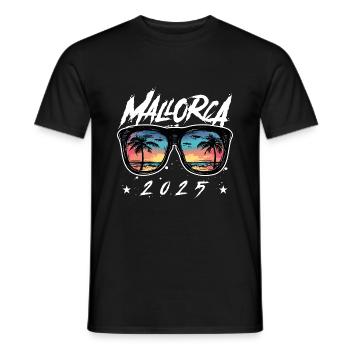 Mallorca 2025 - Men's T-Shirt - black - Front - AI Model Male 178 light (178cm)
