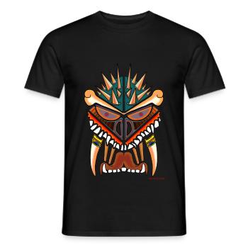 Yakey - Men's T-Shirt - black - Front - AI Model Male 178 light (178cm)