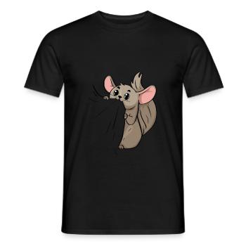 Cadeau mignon d'amant d'animal familier de hamster Chinchilla - T-shirt homme - noir - Devant - AI Model Male 178 light (178cm)