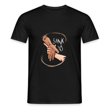 Aikido MMA Japanische Kampfkunst - Männer T-Shirt - Schwarz - Vorne - AI Model Male 178 light (178cm)