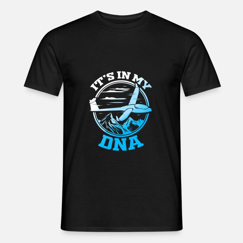 Gliding pilot glider glider pilot - Men's T-shirt - black