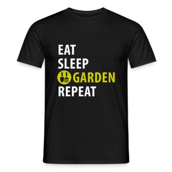 Gardener, hobby gardener, farmer - Men's T-Shirt - black - Front - AI Model Male 178 light (178cm)