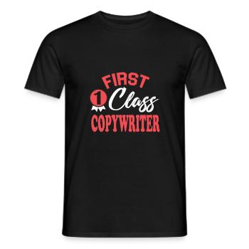 Rédacteur de première classe - T-shirt homme - noir - Devant - AI Model Male 178 light (178cm)