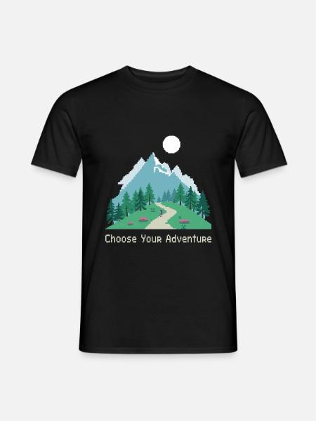 Retro Gaming Adventure - Men's T-Shirt - black