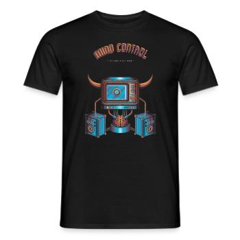 Mind Control - Men's T-Shirt - black - Front - AI Model Male 178 light (178cm)