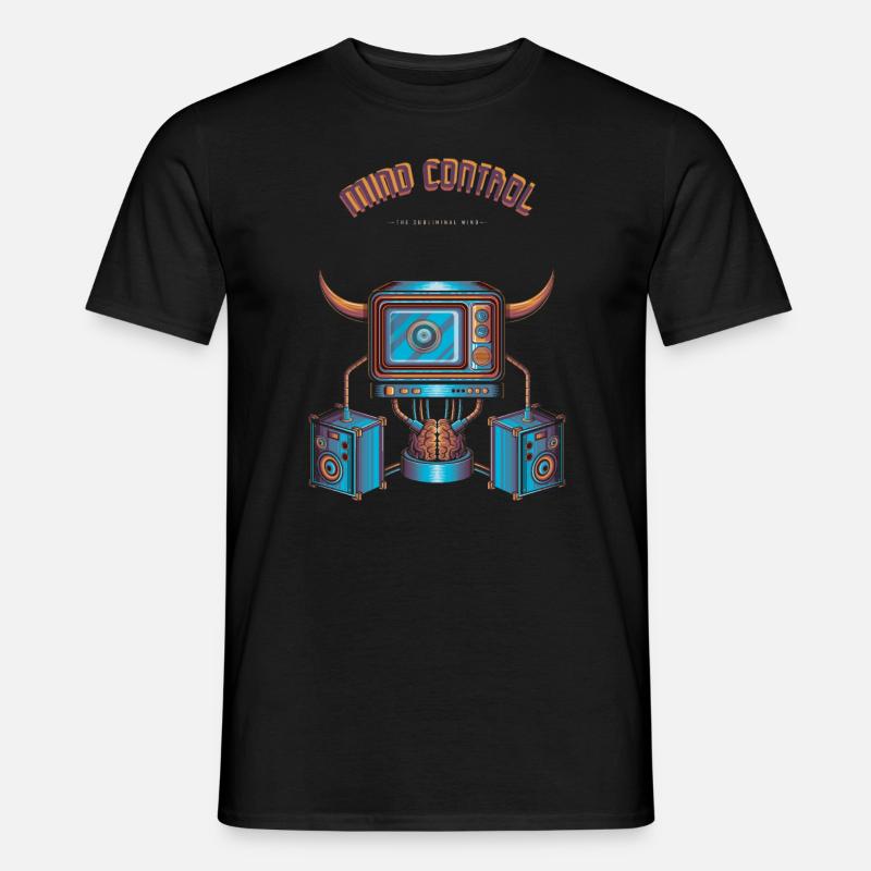 Mind Control - Männer T-Shirt - Schwarz