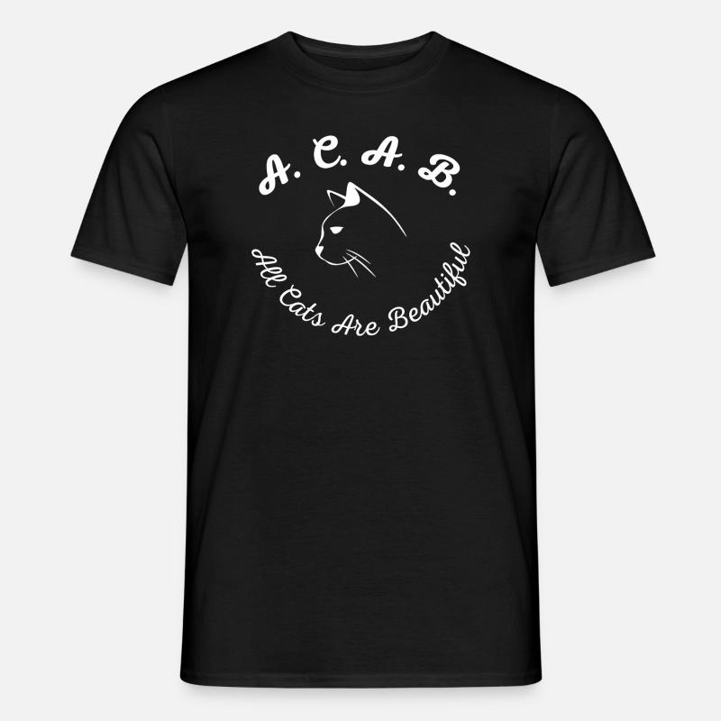 All Cats Are Beautiful Katze Geschenkidee - Männer T-Shirt - Schwarz