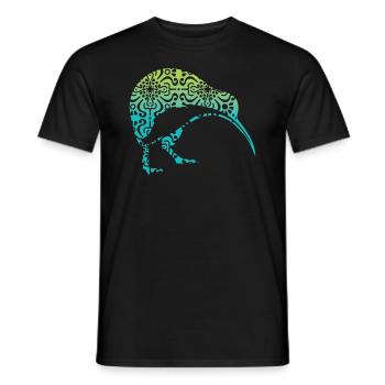 Maori Kiwi New Zealand - Männer T-Shirt - Schwarz - Vorne - AI Model Male 178 light (178cm)