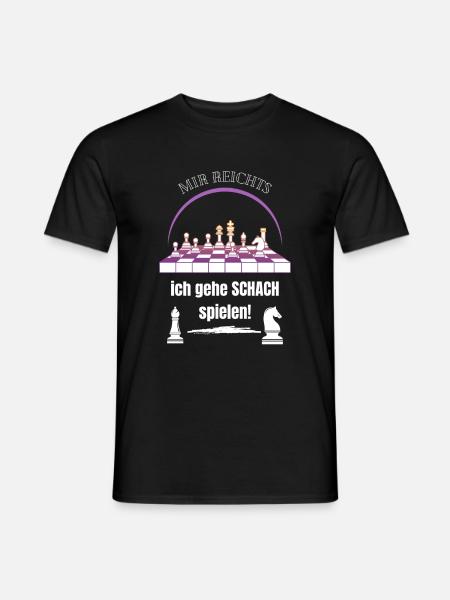 Schach , Hobby, Spaß - Männer T-Shirt - Schwarz