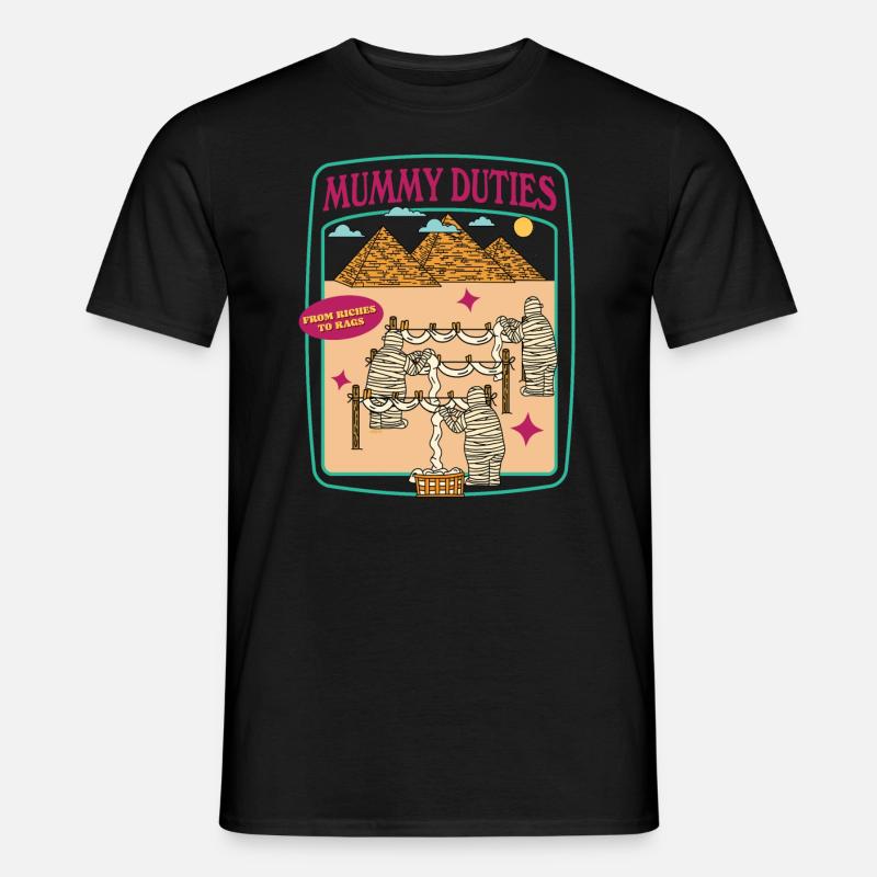 Mummy's Duties - Riches To Rags - Männer T-Shirt - Schwarz