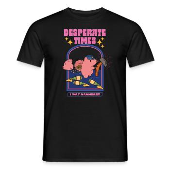 Desperate Times - I Was Hammered - Men's T-Shirt - black - Front - AI Model Male 178 light (178cm)