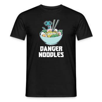 Danger Noodle Suppen Nudeln Ramen Kawaii Schlange - Männer T-Shirt - Schwarz - Vorne - AI Model Male 178 light (178cm)