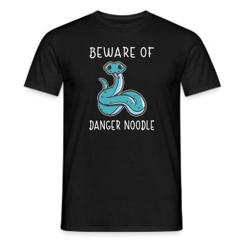 Nimm Dich In Acht Vor Schlangen Nudeln Geschenk - Männer T-Shirt - Schwarz - Vorne - AI Model Male 178 light (178cm)