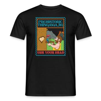 Prehistoric Thingamajig - Use Your Head - Bird - Männer T-Shirt - Schwarz - Vorne - AI Model Male 178 light (178cm)