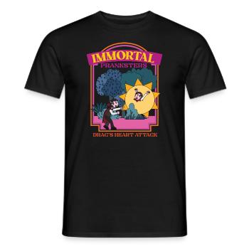 Immortal Pranksters - Drac's Heart Attack - Pranks - Männer T-Shirt - Schwarz - Vorne - AI Model Male 178 light (178cm)