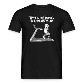 Essayez de courir directement sur Chess Pawn Piece - T-shirt homme - noir - Devant - AI Model Male 178 light (178cm)