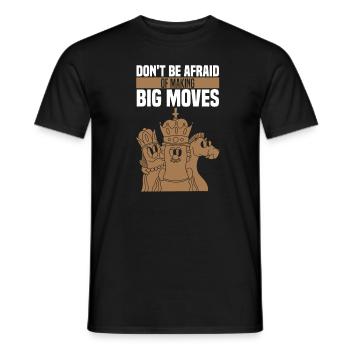 Joueur d’échecs Sagesse peur des grands coups - T-shirt homme - noir - Devant - AI Model Male 178 light (178cm)
