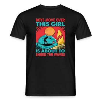 Les garçons se déplacent sur Cette fille est sur le point de déchiqueter le wav - T-shirt homme - noir - Devant - AI Model Male 178 light (178cm)