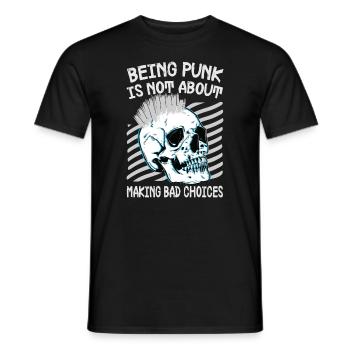 Être punk, ce n’est pas faire de mauvais choix - Gothi - T-shirt homme - noir - Devant - AI Model Male 178 light (178cm)