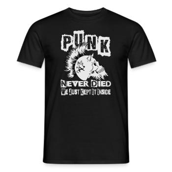 Punk Never Died We Just Kept It Inside - Gothic - - Men's T-Shirt - black - Front - AI Model Male 178 light (178cm)