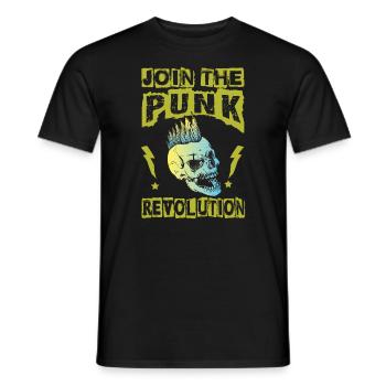 Rejoignez The Punk Revolution - Gothique - Concert - Goth - T-shirt homme - noir - Devant - AI Model Male 178 light (178cm)