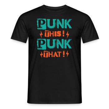 Punk Ça! Punk ça ! - Gothique - Gothique - Concert - T-shirt homme - noir - Devant - AI Model Male 178 light (178cm)