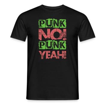 Punk Non! Punk oui ! - Gothique - Concert - Goth - Fu - T-shirt homme - noir - Devant - AI Model Male 178 light (178cm)