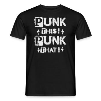 Punk Ça! Punk ça ! - Gothique - Gothique - Concert - T-shirt homme - noir - Devant - AI Model Male 178 light (178cm)