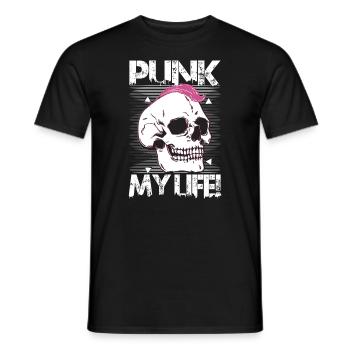 Punk Ma Vie! - Gothique - Gothique - Concert - Drôle - T-shirt homme - noir - Devant - AI Model Male 178 light (178cm)