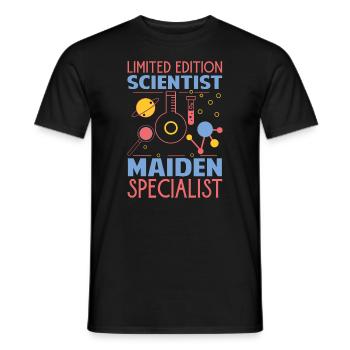 Limited Edition Scientist Maiden Specialist - Funn - Men's T-Shirt - black - Front - AI Model Male 178 light (178cm)
