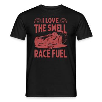 J’aime l’odeur du carburant de course - Course - Course - Moi - T-shirt homme - noir - Devant - AI Model Male 178 light (178cm)