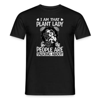 Je suis la plante dont les gens parlent - pl - T-shirt homme - noir - Devant - AI Model Male 178 light (178cm)