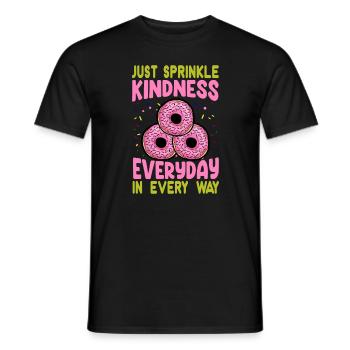 Saupoudrez simplement la gentillesse tous les jours de toutes les manières - Swe - T-shirt homme - noir - Devant - AI Model Male 178 light (178cm)