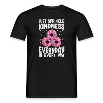 Saupoudrez simplement la gentillesse tous les jours de toutes les manières - Swe - T-shirt homme - noir - Devant - AI Model Male 178 light (178cm)