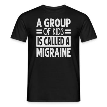 Un groupe d’enfants s’appelle une migraine - Funny Teach - T-shirt homme - noir - Devant - AI Model Male 178 light (178cm)