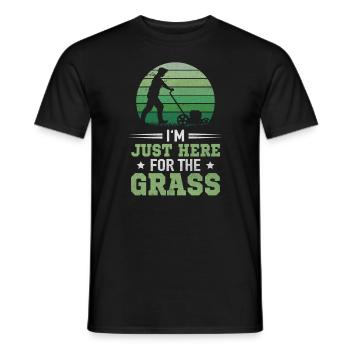 Tonte de pelouse Tonte Paysagiste Jardiniers & Horticulture - T-shirt homme - noir - Devant - AI Model Male 178 light (178cm)