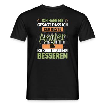 Beste Angler Kenne Keinen Besseren Angelsport - Männer T-Shirt - Schwarz - Vorne - AI Model Male 178 light (178cm)