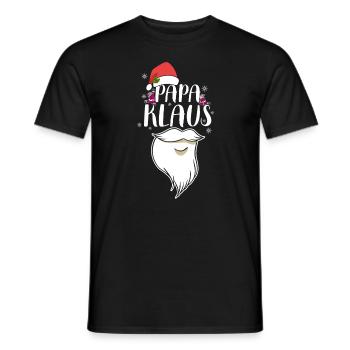 Papa Claus Weihnachten Santa Claus Familienvater - Männer T-Shirt - Schwarz - Vorne - AI Model Male 178 light (178cm)