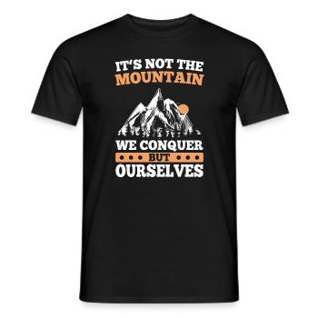 Mont Conquer Ourselves Randonnée Alpinisme - T-shirt homme - noir - Devant - AI Model Male 178 light (178cm)
