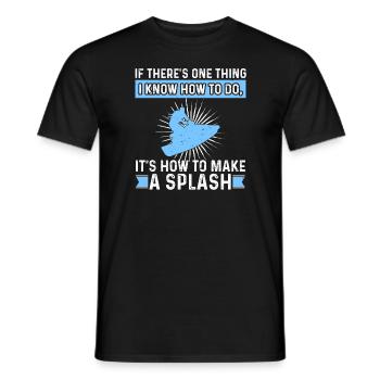 Jetski Jetboot Extremsport Know How To Make Splash - Männer T-Shirt - Schwarz - Vorne - AI Model Male 178 light (178cm)