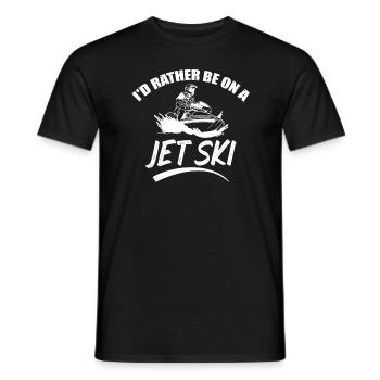 I'd Rather Be On A Jet Ski Extreme Sports Water Sports - Men's T-Shirt - black - Front - AI Model Male 178 light (178cm)