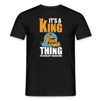 Jetski Jetboat King Thing You Wouldn't Understand - Men's T-Shirt - black - Front - AI Model Male 178 light (178cm)