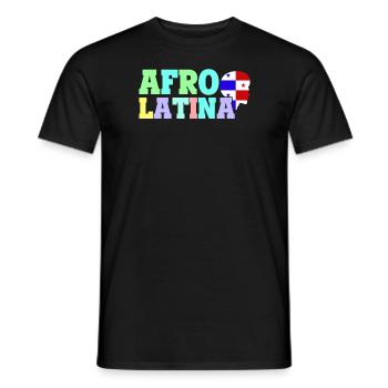 Afro Latina Panama Latinas Lateinamerikanisch - Männer T-Shirt - Schwarz - Vorne - AI Model Male 178 light (178cm)