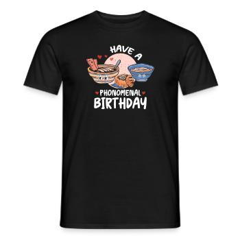 Pho Vietnam Soup Have A Phonomenal Birthday - Men's T-Shirt - black - Front - AI Model Male 178 light (178cm)