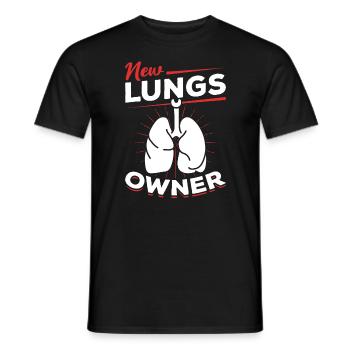 Survie au cancer du poumon du donneur de donneurs - T-shirt homme - noir - Devant - AI Model Male 178 light (178cm)
