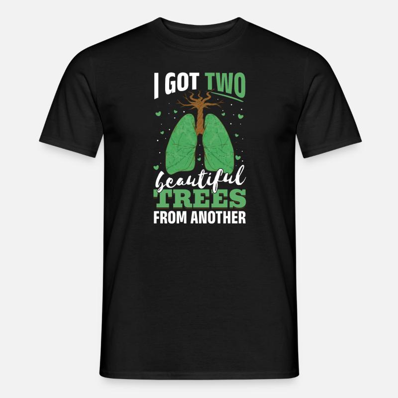 Lungenoperation Spender Lunge Transplantation - Männer T-Shirt - Schwarz