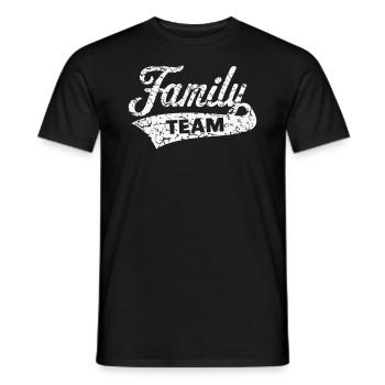 Family Team (Vintage / White) - Men's T-Shirt - black - Front - AI Model Male 178 light (178cm)