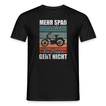 Vintage Moped Lustiger Mofa Spruch Mokick Retro - Männer T-Shirt - Schwarz - Vorne - AI Model Male 178 light (178cm)