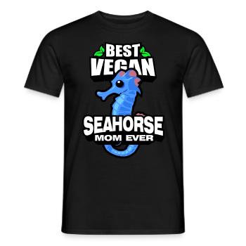Seepferdchen | Meer Seepferd Tiere Fische Geschenk - Männer T-Shirt - Schwarz - Vorne - AI Model Male 178 light (178cm)